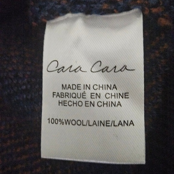 Cara Cara Armelle Puff Sleeve Art Nouveau Deco Print Merino Wool Sweater Size L - Picture 6 of 10